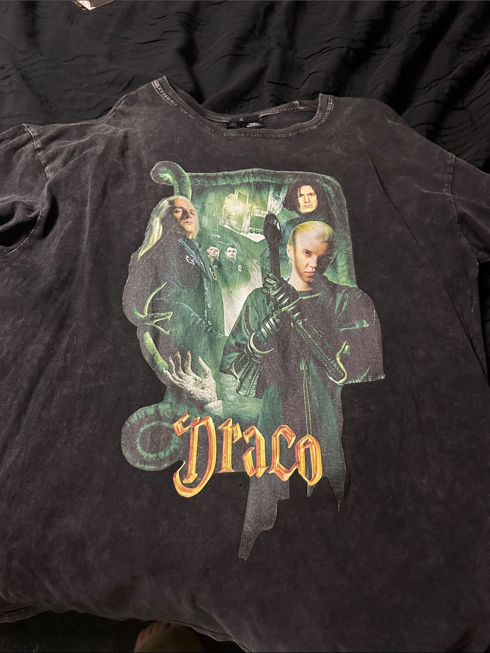 Warner Bros. Black Tee with Gold Harry Potter Logo
